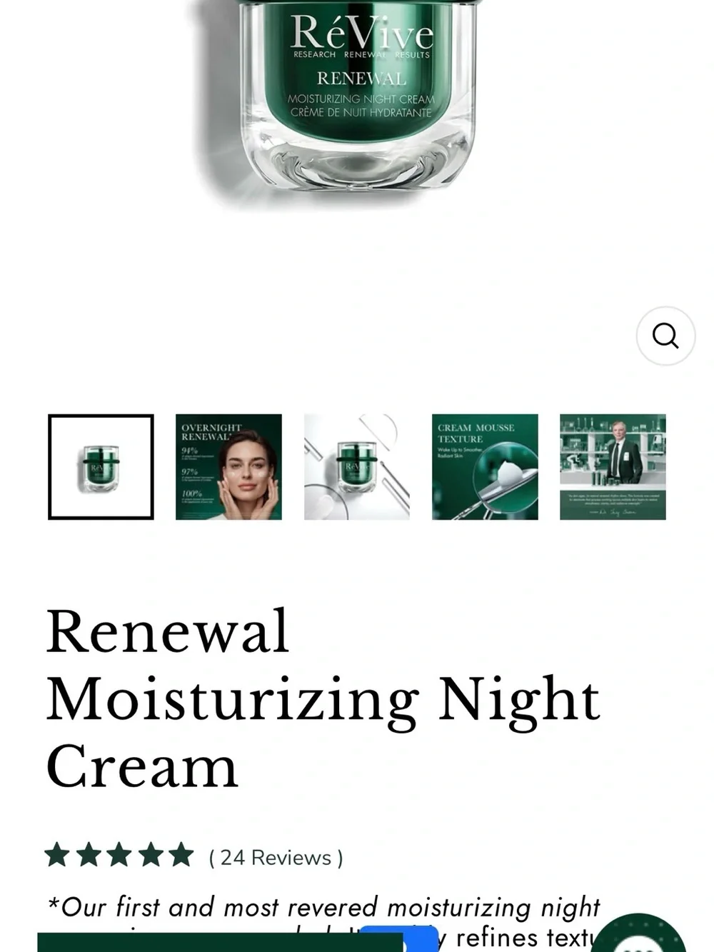 Renewal Rescue Elixir Oil & Night Cream Skin Renewal Set